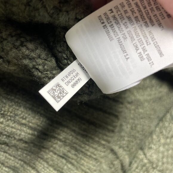 American Eagle Green Fishermans Sweater Women's Size XS Oversized Mock Neck - Picture 10 of 12